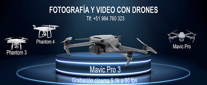 Servicio de fotografía y video con drones
