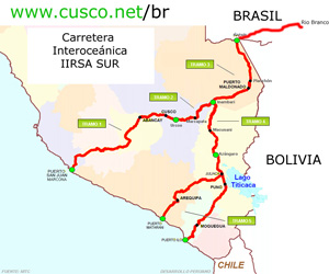 Carretera Interoceanica IIRSA Sur Peru Brasil Estrada do Pacífico