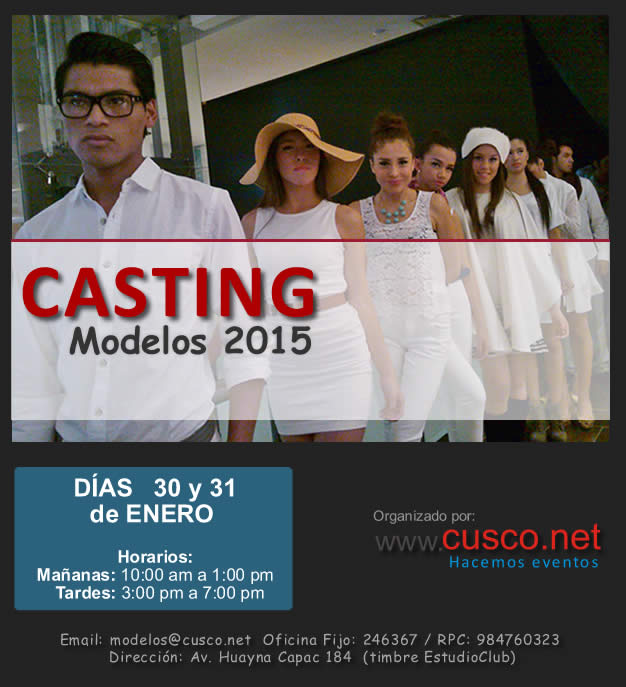 casting de modelos en cusco 2015 por cusco.net